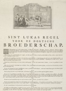 Regels van het Sint-Lucasgilde in Dordrecht, 1736