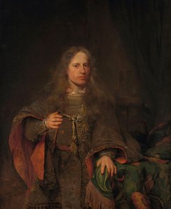 Portret van Ernest de Beveren (1660-1722), heer van West-IJsselmonde en De Lindt door Aernt de Gelder