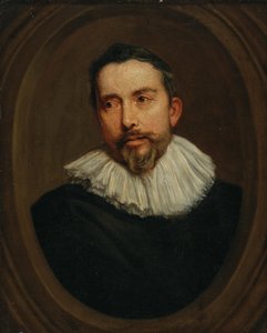 Portret van een man in een geschilderd ovaal