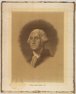 Geweven portret door After Gilbert Stuart