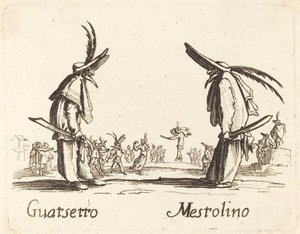 Guatsetto en Mestolino door After Jacques Callot