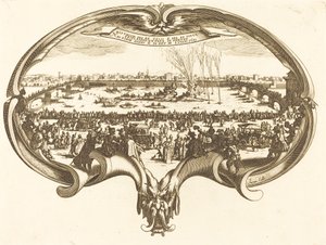 De waaier door After Jacques Callot