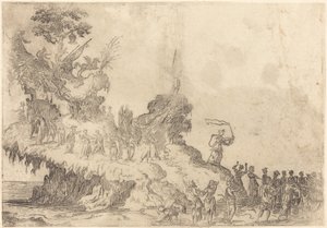 De Vlot van de Berg Parnassus door After Jacques Callot