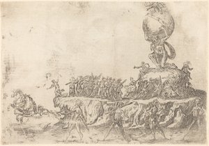 De vlot van de zon door After Jacques Callot
