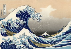 De grote golf bij Kanagawa door After Katsushika Hokusai
