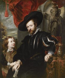 Rubens en Albert door after Peter Paul Rubens