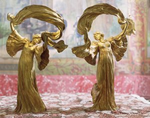Dansende figuren van een tafelstuk, Sevres, 1900