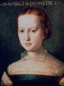 Isabella de Medici door Agnolo Bronzino