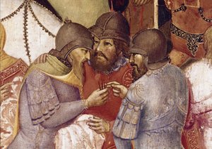 Kruisiging, Detail door Agnolo Gaddi