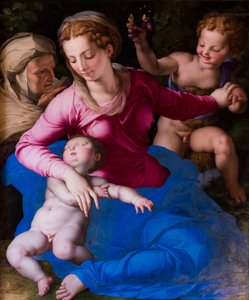 Madonna en slapend kind, Sint-Elizabeth en Sint-Giovannino