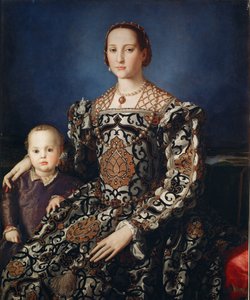 Portret van Eleonora da Toledo met haar zoon Giovanni
