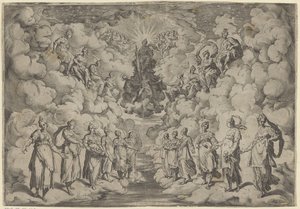 Harmonie van de sferen door Agostino Carracci
