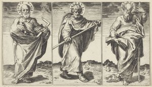 Jakobus de Mindere, Jakobus de Meerdere en Mattias door Agostino Carracci