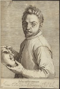 Portret van Giovanni Gabrielli door Agostino Carracci