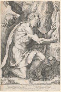 Sint Hiëronymus door Agostino Carracci