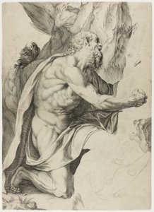 Sint Hiëronymus in Boetedoening door Agostino Carracci