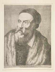 Tiziano Vecelli (Titiaan) door Agostino Carracci