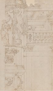 Studies voor de trompe-l’oeil decoraties van Palazzo Ducale Palazzo Pitti, Florence