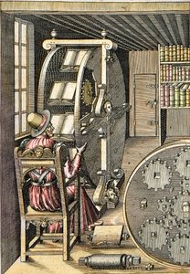 Draaiend bureau - Uit "Le Diverse et Artifiose Machine" door Agostino Ramelli (1531-1608) - Parijs 1588 door Agostino Ramelli