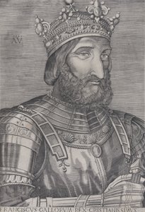 Francois I, koning van Frankrijk door Agostino Veneziano