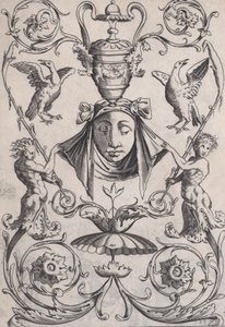 Ornamentpaneel door Agostino Veneziano