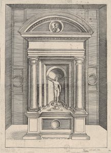 Primum Tenplum Iovis in Capitolio door Agostino Veneziano