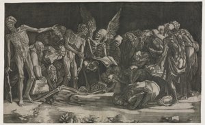Skeletten, ook bekend als Allegorie van de Dood en Roem