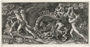 Het karkas door Agostino Veneziano
