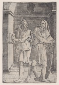 De Filosofen, ca. 1514-36 door Agostino Veneziano