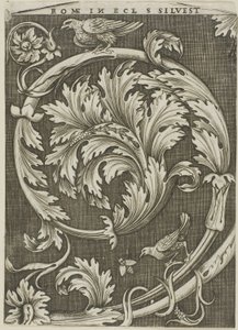 Bladornament uit oude Romeinse kerk