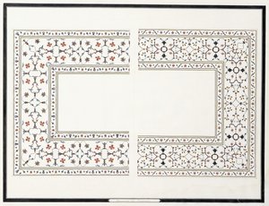 Voorbeelden van de mozaïeken, uit het graf van de keizer, c. 1815