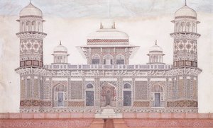 Het Graf van de Itmad-ud-daula door Agra School