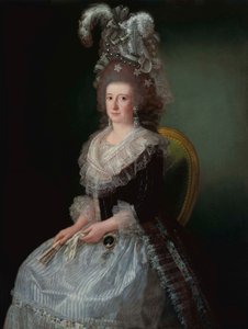 Portret van María Josefa Piscatori, Markiezin van San Andrés (1757-1807), echtgenote van Pedro López de Lerena. door Agustín Esteve