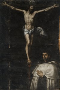 Gekruisigde met Sint Jan van het Kruis door Agustín del Castillo