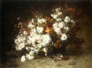 Stilleven van bloemen door Aime Perret