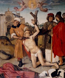 Het martelaarschap van Sint Cucuphas door Aine Bru