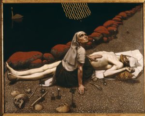 A. Gallen-Kallela, moeder van Lemminkäinen door Akseli Gallen Kallela