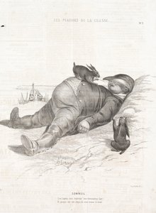 De geneugten van de jacht: Slaap door Alade Joseph Lorentz