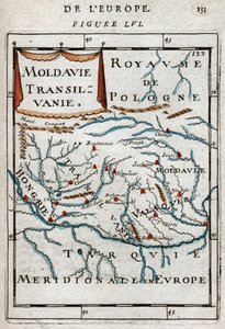 Kaart van Roemenië 1683