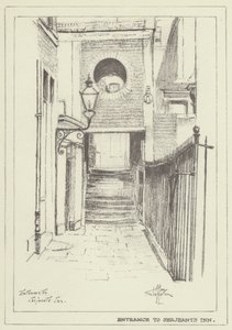 Ingang naar Serjeants Inn door Alan Stapleton