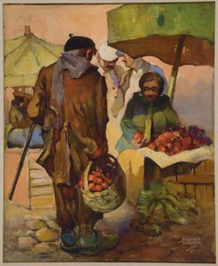 Markt, Nice, Frankrijk door Albert A. Smith