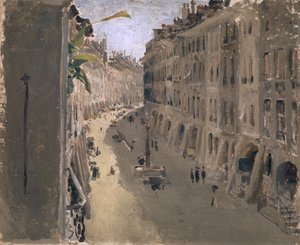Gerechtigkeitsgasse in Bern, ca. 1880-90 door Albert Anker
