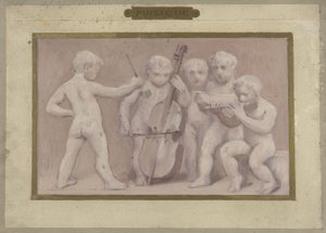 Schets voor de Salle des Fêtes in het Hôtel de Ville de Paris: Muziek, tussen 1889 en 1895