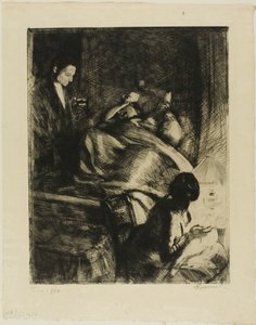 Levering, plaat drie van Vrouw door Albert Besnard