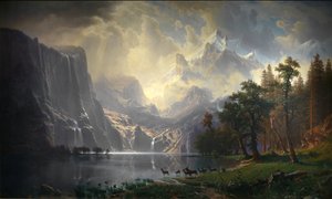Onder de Sierra Nevada, Californië door Albert Bierstadt