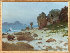 Baai van Monterey door Albert Bierstadt