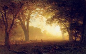 Gouden Licht van Californië door Albert Bierstadt