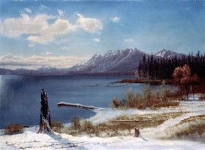 Lake Tahoe door Albert Bierstadt