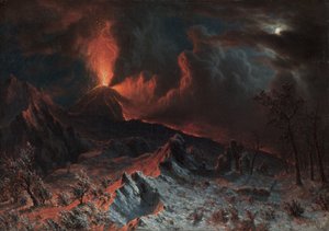 De Vesuvius om middernacht