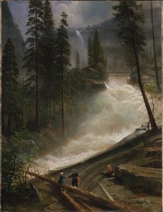 Nevada-watervallen, Yosemite door Albert Bierstadt